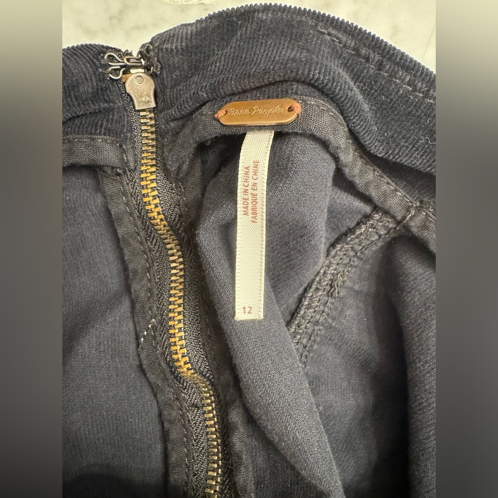 EUC Free People Modern Femme Corduroy Mini Skirt | High Rise Casual Mini - Picture 4 of 4